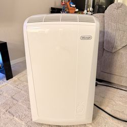 white portable air conditioner