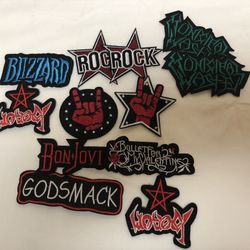 Iron On Rock Band Patches 
