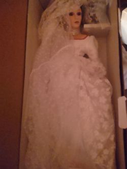 wedding porcelain doll
