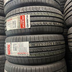 225/45/18 Kumho 4 New Tires Installed And Balanced 50,000 Miles Warranty