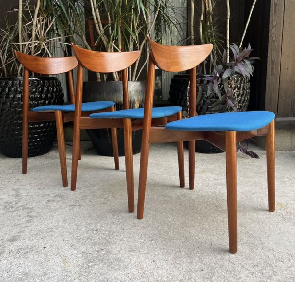 Mid Century Modern Harry Ostergaard Randers Chairs (3 available)