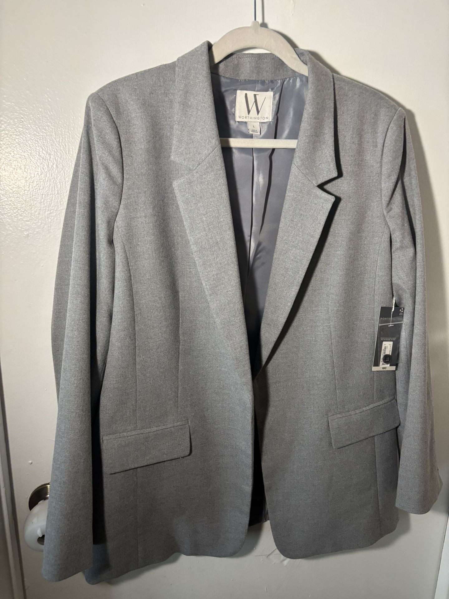 Worthington Gray Sport Coat Classic Blazer