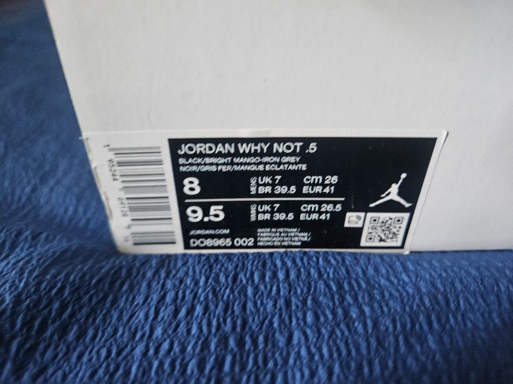 Jordan Why Not .5 PF Black / Bright Mango