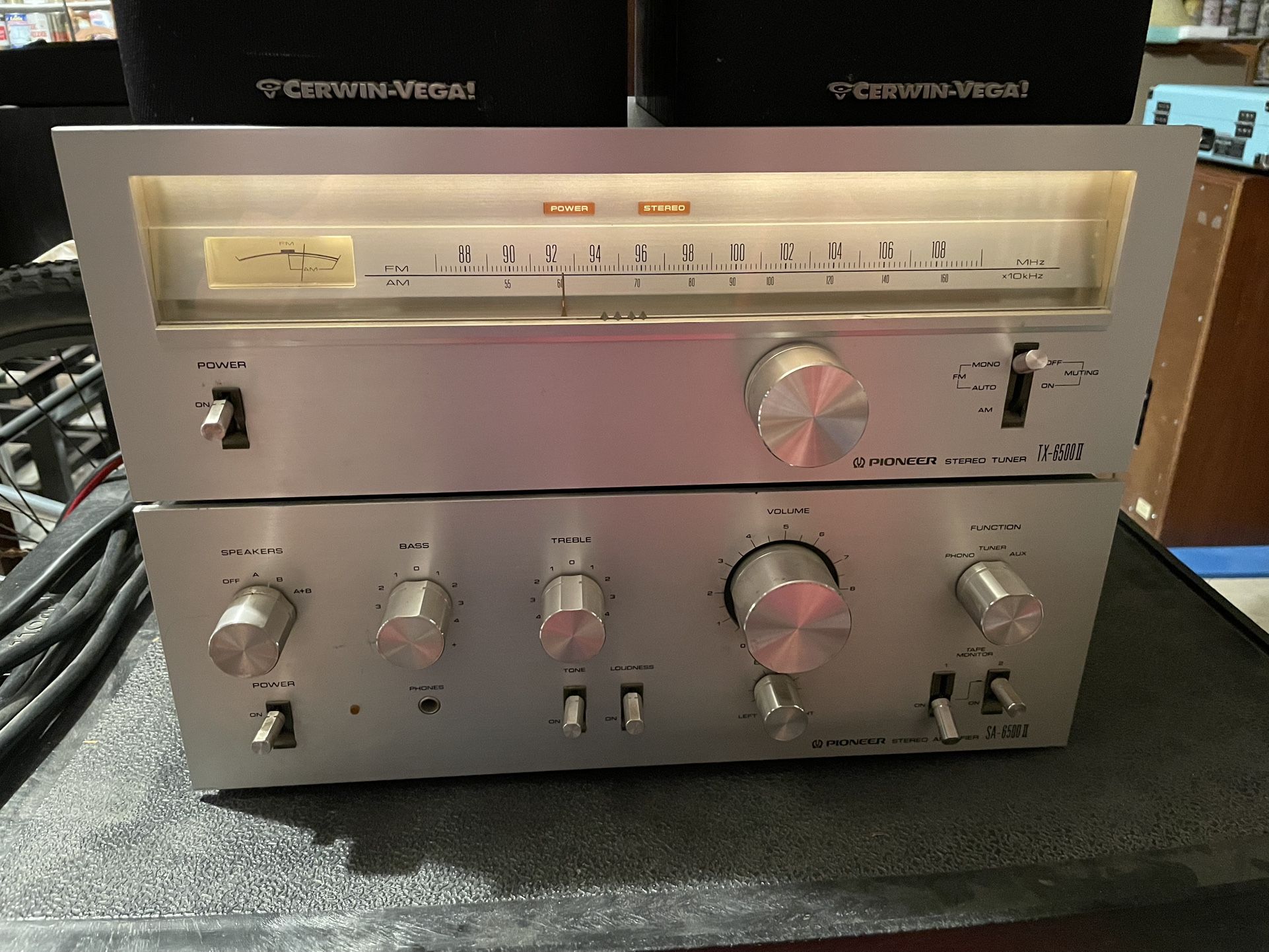 Pioneer SA-6500 II Stereo Amplifier & TX-6500 II Tuner - Vintage Audio