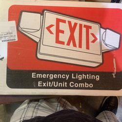 Emergency Exit Sign / Light Combo