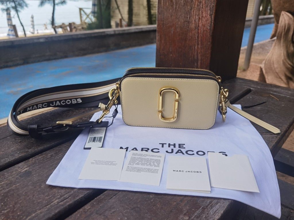 Marc Jacobs The Snapshot Crossbody Bag Cloud White Multi