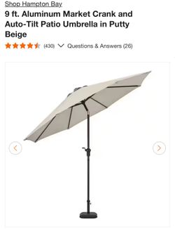 Hampton bay 9ft umbrellas