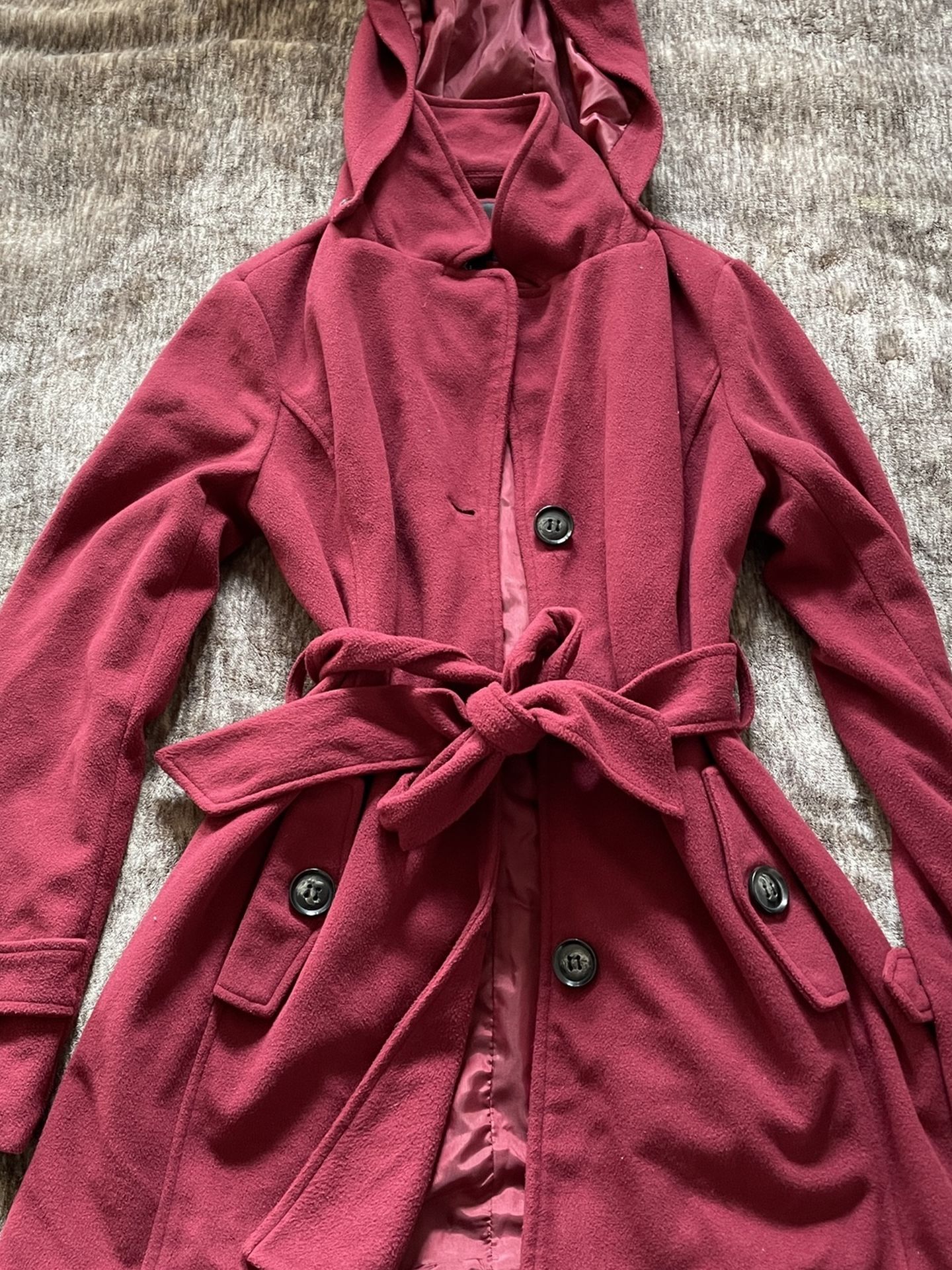 Burgundy Peacoat