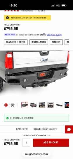 Rough country F250 Rear bumper 99-14’