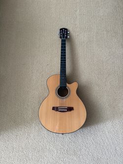 Acoustic Cutaway Guitar Natural Finish