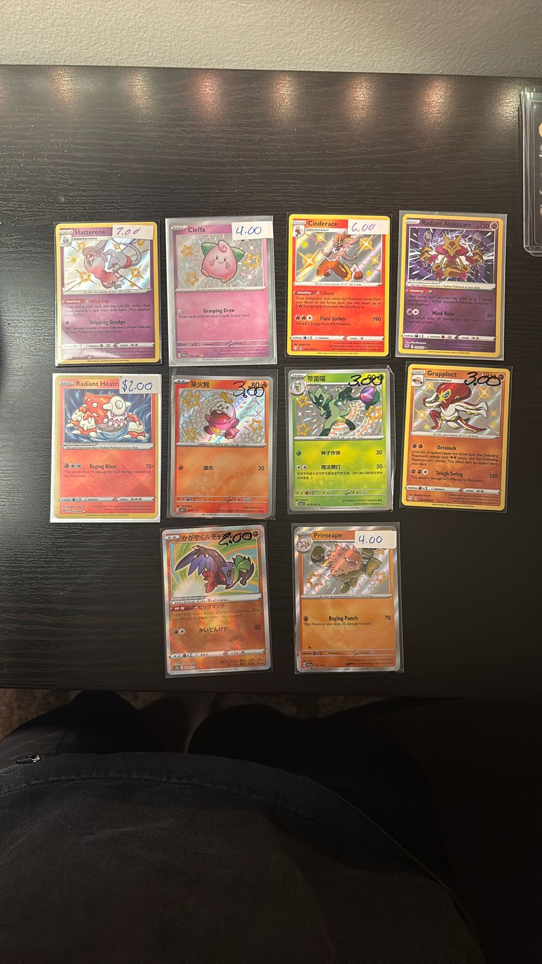 radiant and shiny pokémon lot 