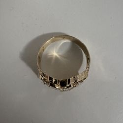 Gold Nugget Ring 14k