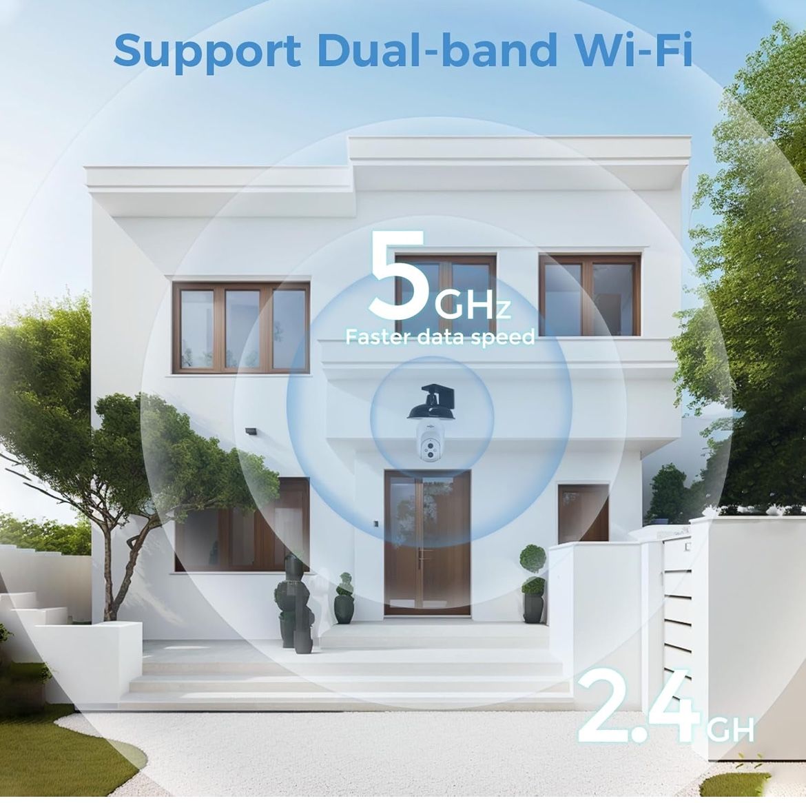 New in box Light Bulb Security Camera Wireless WiFi 5G&2.4GHz,10X Zoom PTZ Light Socket,2Way-Audio,Auto Tracking&Alarm,3MP Color Night Vision,SD&Cloud