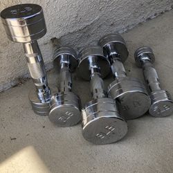 Chrome Dumbbells 