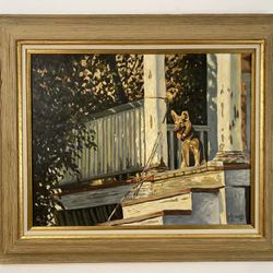 Oil painting on canvas by Wezwick (1985)