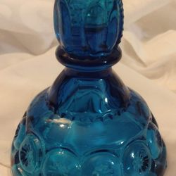 Vintage Blue Moon And Stars Candlestick