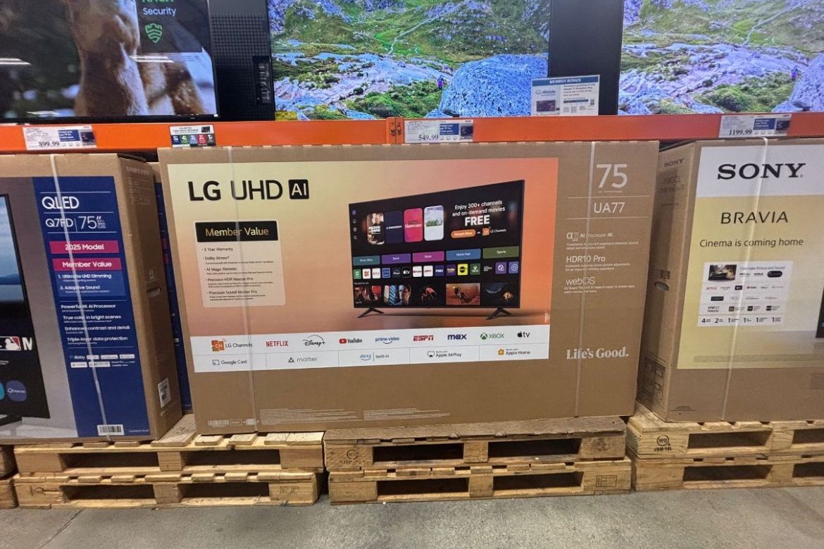75 “ lg smart 4K UHD HDR TV