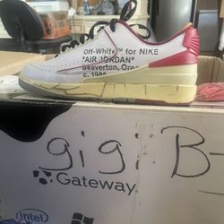 Jordan 2 Retro Low SP Off-White "White Varsity Red"