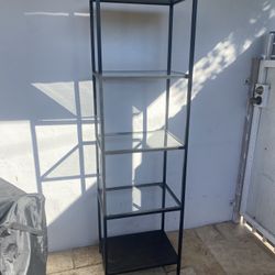 Metal / Glass  4-Shelf Stand