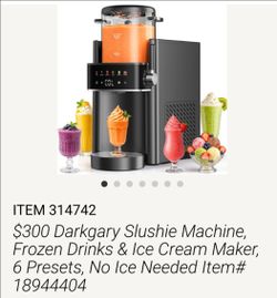 Slushy and ice cream machine new condition