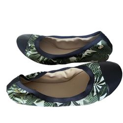 Cole Haan Elbridge Ballet Flats Floral Tropical Bohemian Print Women’s Size 8 B