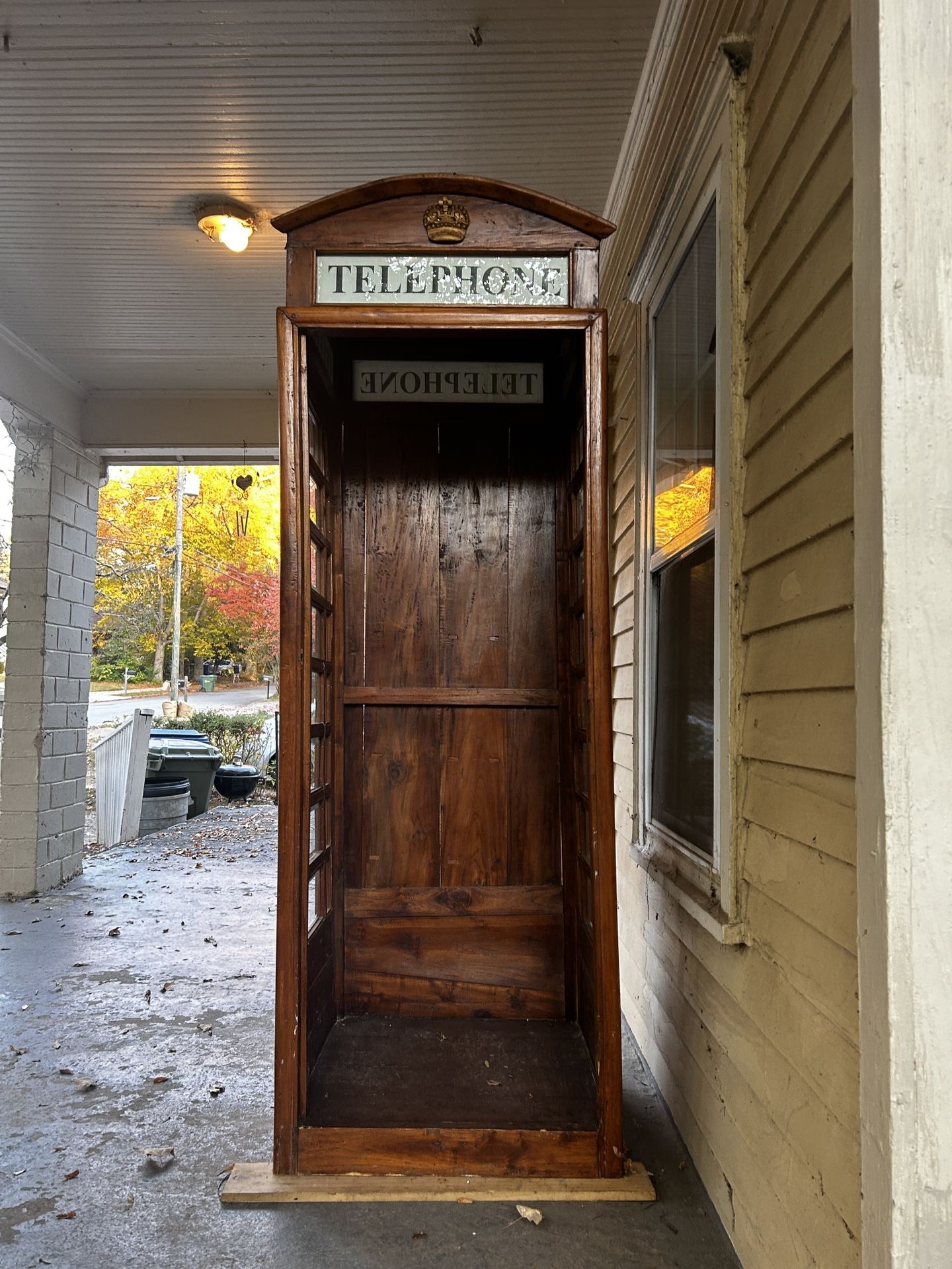 Antique phone booth