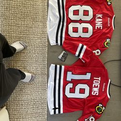 Patrick Kane Johnathan Toews Blackhawks Jersey
