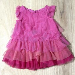Baby Girl Layered Pink Spring Dress 