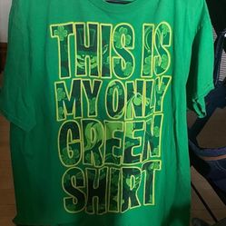 2 mens XLARGE green st Patrick's day shirts