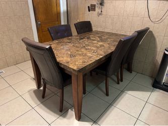Granite dining room table