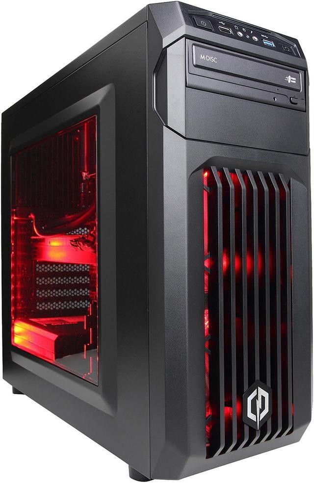 1080P Gaming PC Intel Quad Core Unlocked CPU 16 GB RAM 512 GB SSD ATI Radeon RX 590 8 GB DDR5 Graphics Wi-Fi Wireless Windows 64 Bit OS