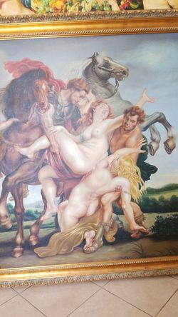 64"×70" paint framed