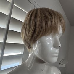 New Short Blonde Hair Wig Anime Cosplay Costume 