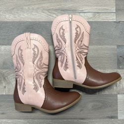 Pink And Brown Cowboy Boots 