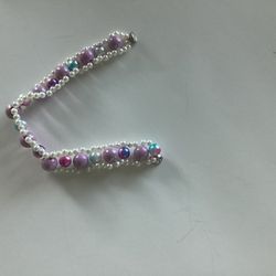 Purple & Pearl Bracelet