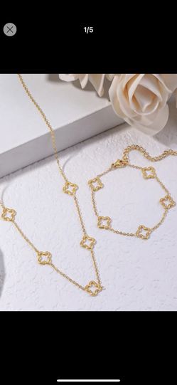 Conjunto De Cadenita Y Pulsera 