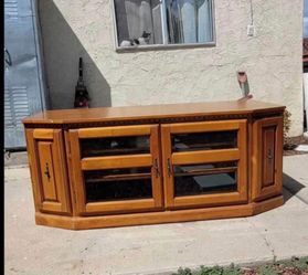 Oak tv stand