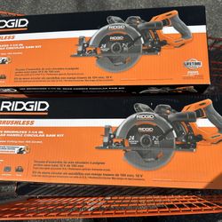 Ridged 18V Brushless Cordless 7-1/4 in. Rear Handle Circular Saw Kit with 8.0 Ah MAX Output Battery