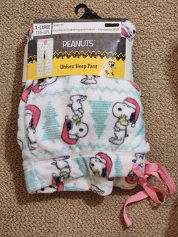 Brand New Women's Christmas Snoopy Pajama Pants Size XL