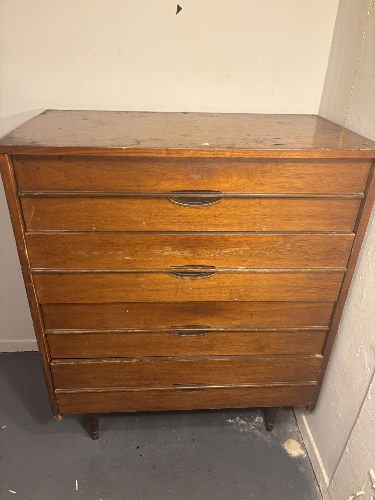 Mid Century Modern Vintage 4 Drawer Dresser
