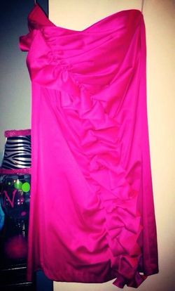 Hot pink formal dress from Von Maur!