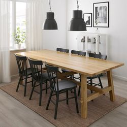 IKEA Solid oak dining table MÖCKELBY