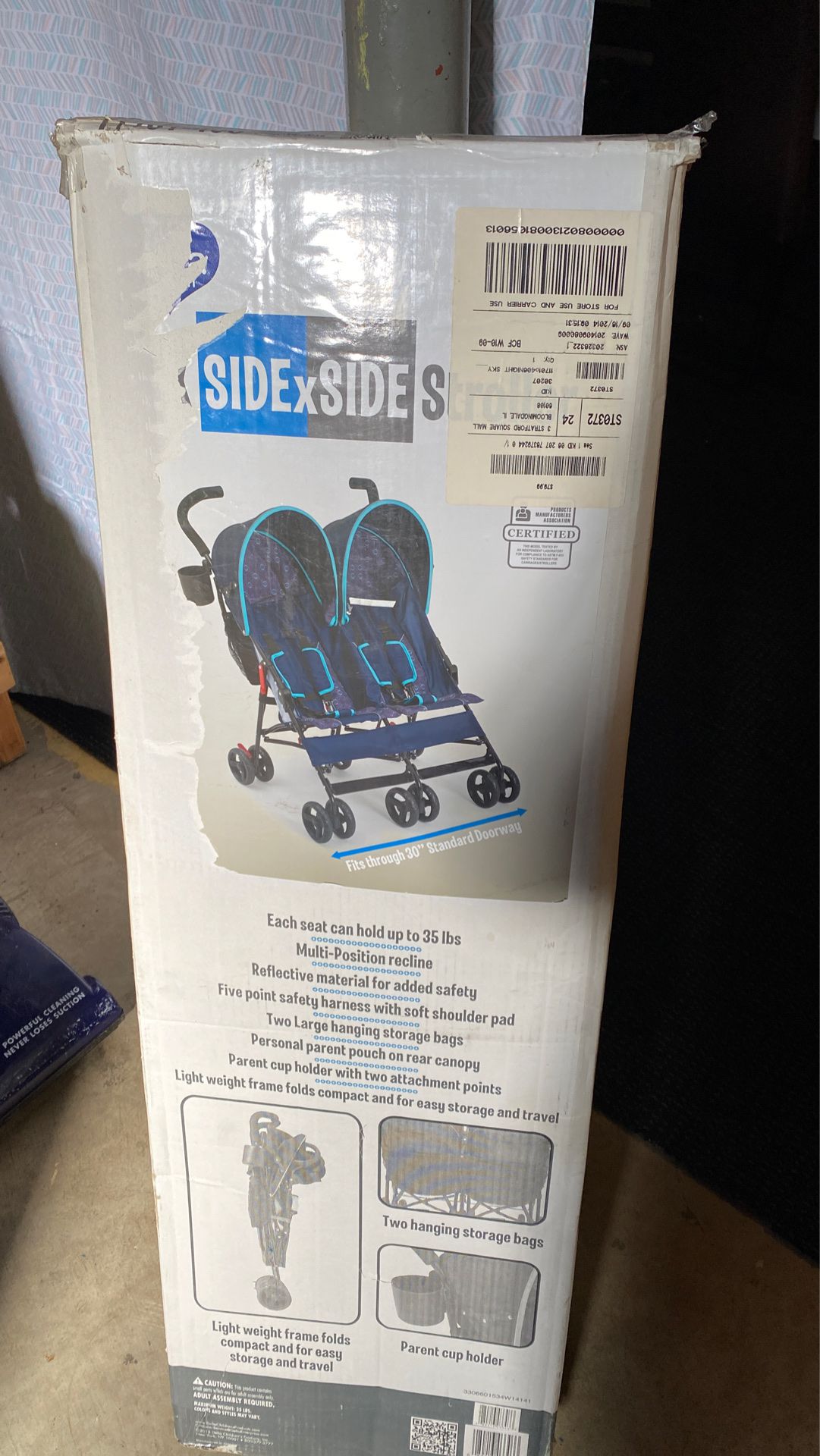 Delta twin toddler stroller