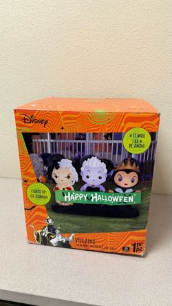 Disney Villains Halloween Inflatable 6 FT Cruella Ursula Evil Queen Light Up NEW