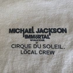 Michael Jackson Immortal World Tour Crew Shirt
