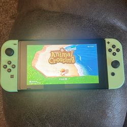 Nintendo Switch With Animal Crossing 