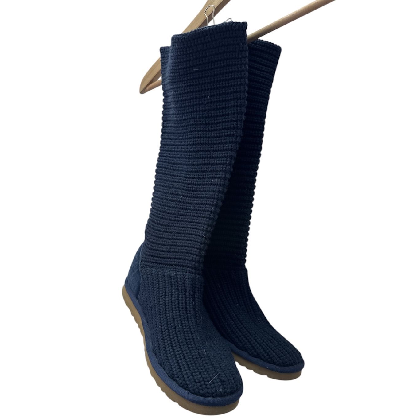 UGG Dark Blue Knit Winter Boots