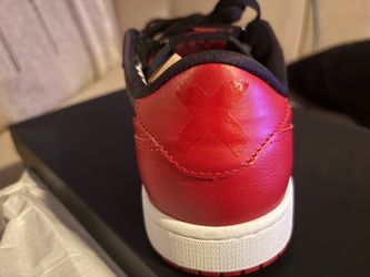 Air Jordan 1 retro low “Banned” Black/Black-Varsity Red