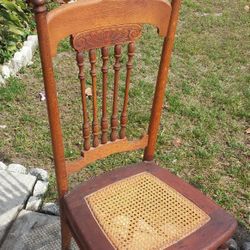 Wooden Caned Chair $99