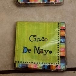 2 Pack  Cinco de Mayo Beverage Napkins 16 Count Each